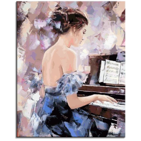 Girl with Piano