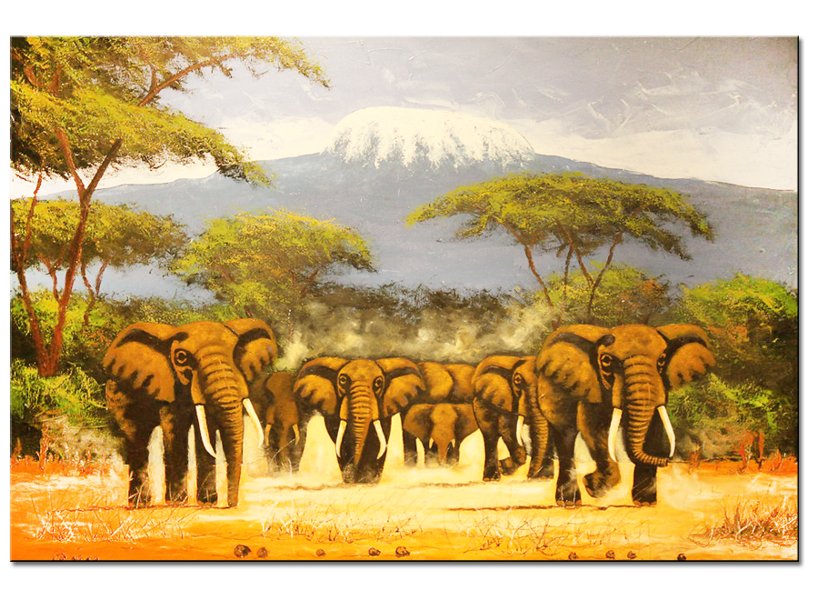 Kilimanjaro and Elephants