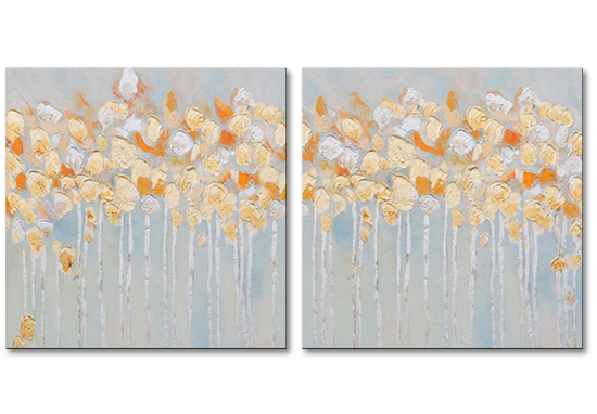 Gold and Silver Flowers