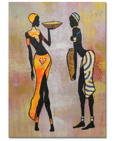 Girls at an African Market