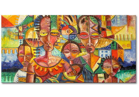 African Faces Art