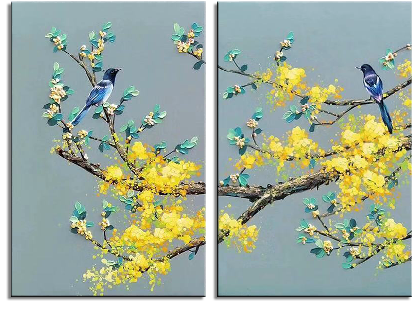 Spring Birds and Fragrant Flowers I