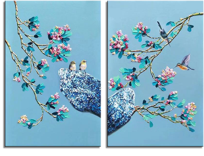 Spring Birds and Fragrant Flowers II