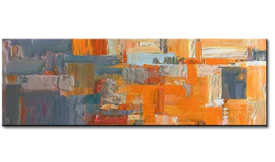 Happy with orange and gray
