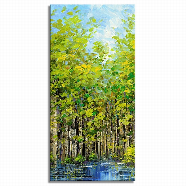 Puddle in a green forest 08