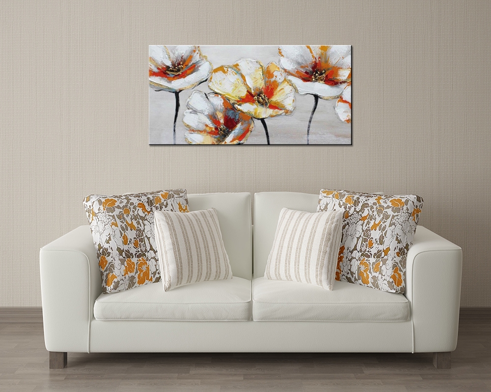 01 Flowers in white & orange