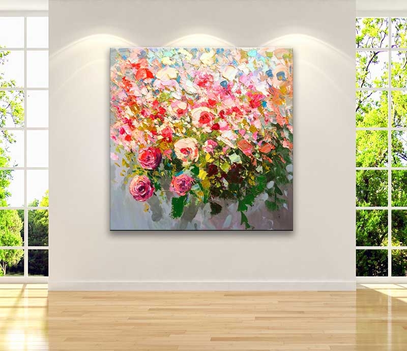 Summer bouquet roses