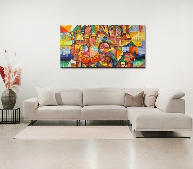 African Faces Art