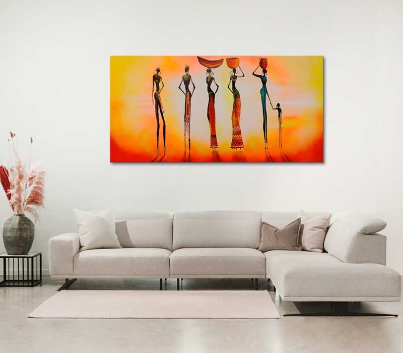 African women in the Sunset