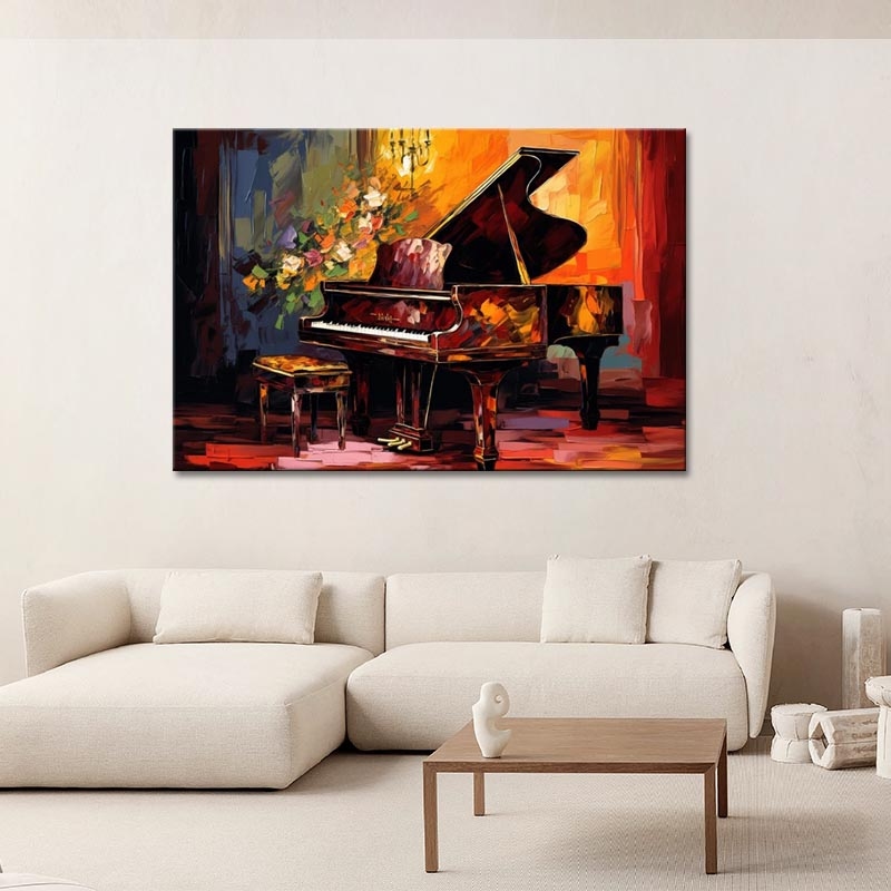 Floral print Piano