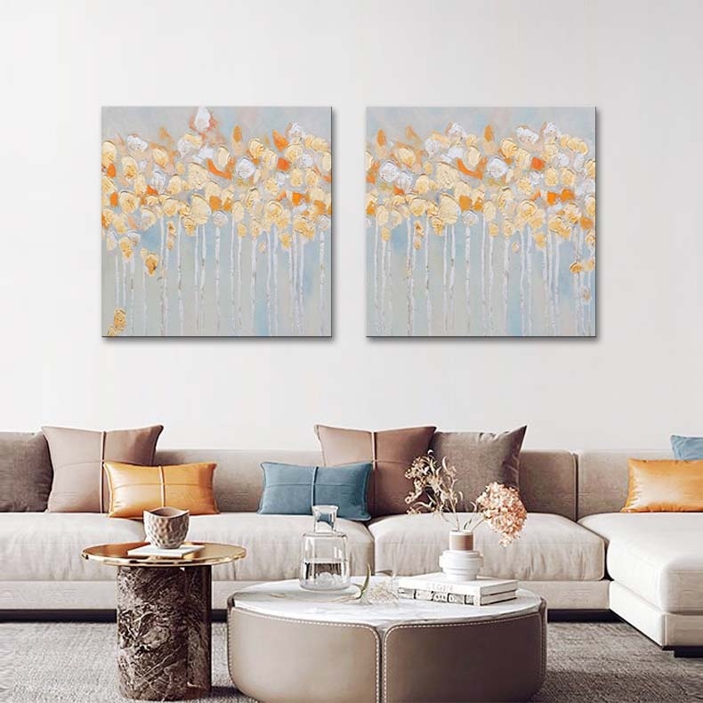 Gold and Silver Flowers