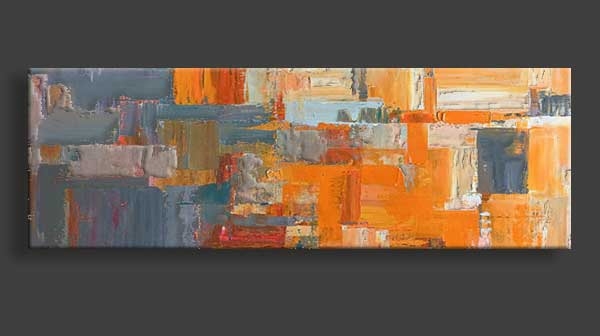 Happy with orange and gray