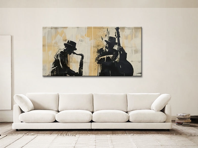 Jamming Trombonist and Guitarist