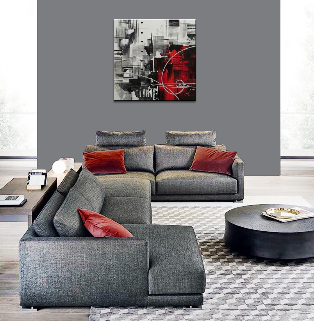 Red in Gray