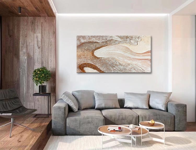 Vloeiende aarde en beige tinten