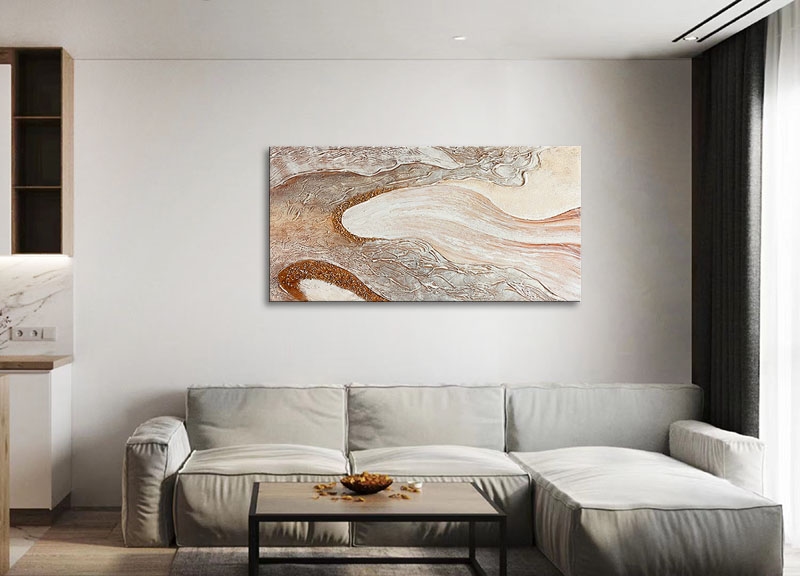 Vloeiende aarde en beige tinten