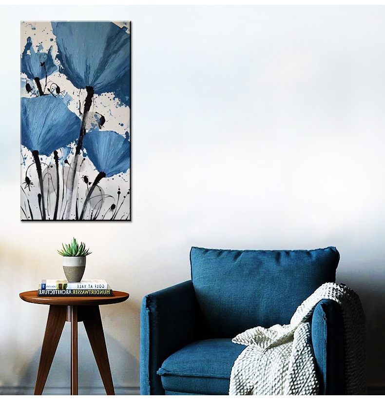Withered Poppies in Blue