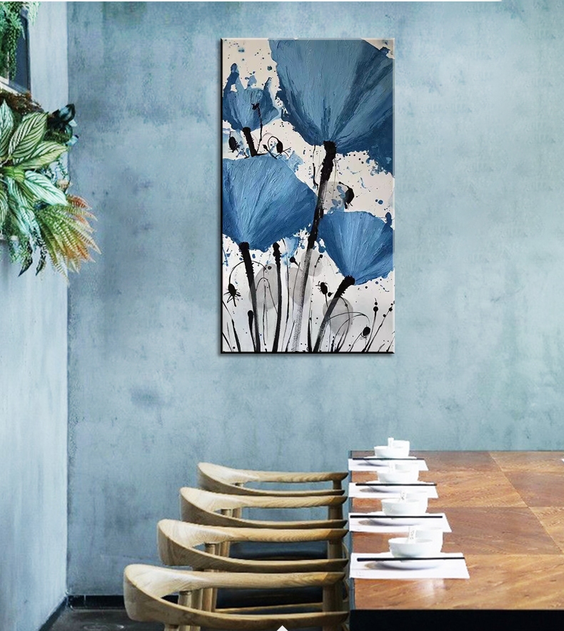 Withered Poppies in Blue