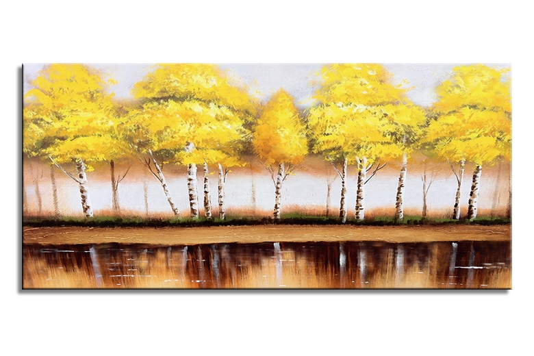 Yellow Trees at the Water